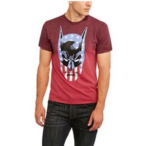 Batman Maroon Logo Tee
